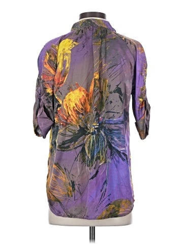 Fifteen Twenty 3/4 Sleeve Silk Top (view 2)