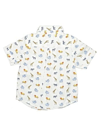 Little Me Short Sleeve Button-Down Shirt (view 2)