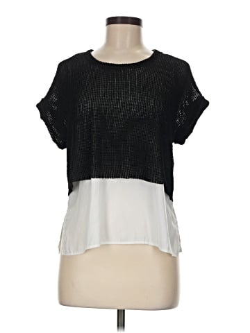 Zara W&B Collection Short Sleeve Top (view 1)