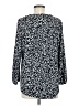 TWO by Vince Camuto Animal Print Black Long Sleeve Blouse Size L - photo 2