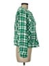 CAbi 100% Cotton Plaid Green Jacket Size M - photo 4