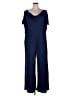 By Design 100% Polyester Solid Blue Jumpsuit Size 3X - photo 1