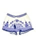 Lulumari 100% Polyester Paisley Blue Shorts Size L - photo 1