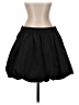 Express 100% Polyester Solid Black Casual Skirt Size S - photo 1