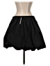 Express 100% Polyester Solid Black Casual Skirt Size S - photo 2
