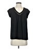 DR2 100% Polyester Black Short Sleeve Blouse Size XS - photo 1