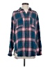 Pilcro Plaid Blue Long Sleeve Button-Down Shirt Size S - photo 1