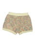 Unbranded 100% Acrylic Chevron-herringbone Yellow Shorts Size M - photo 1