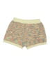 Unbranded 100% Acrylic Chevron-herringbone Yellow Shorts Size M - photo 2