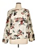 Eliane Rose 100% Polyester Floral Ivory Long Sleeve Blouse Size XL - photo 1