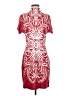 Grayse Paisley Red Cocktail Dress Size S - photo 1