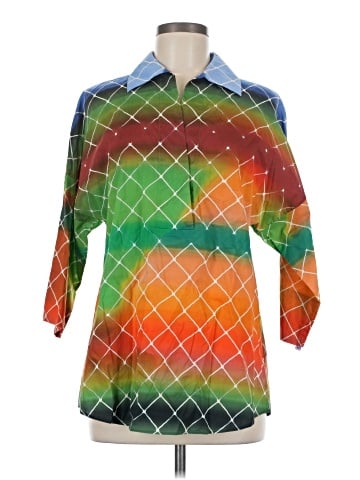 Akris Punto 3/4 Sleeve Button-Down Shirt (view 1)