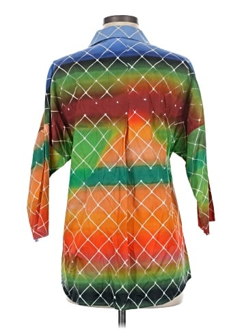 Akris Punto 3/4 Sleeve Button-Down Shirt (view 2)