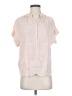 Point Sur 100% Viscose Pink Short Sleeve Blouse Size XS - photo 1