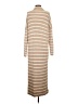 Merokeety Stripes Tan Casual Dress Size S - photo 2