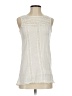 Garnet Hill Ivory Sleeveless Blouse Size 00 - photo 1