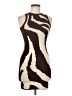 Peruvian Connection Graphic Brown Cocktail Dress Size M - photo 1