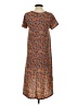 Lularoe Paisley Brown Casual Dress Size XXS - photo 2