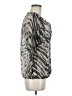 Express 100% Polyester Silver 3/4 Sleeve Blouse Size M - photo 4