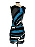 Derek Lam Graphic Blue Cocktail Dress Size S - photo 2
