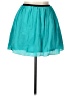 Assorted Brands Solid Teal Casual Skirt Size 12 - photo 1