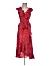 Max Studio Paisley Red Casual Dress Size L - photo 1