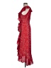 Max Studio Paisley Red Casual Dress Size L - photo 5
