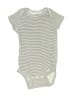 Gerber Stripes Ivory Short Sleeve Onesie Size 6-9 mo - photo 1
