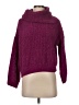 Express 100% Polyester Purple Turtleneck Sweater Size XS - photo 1