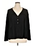 Shein Black Long Sleeve Blouse Size XL - photo 1