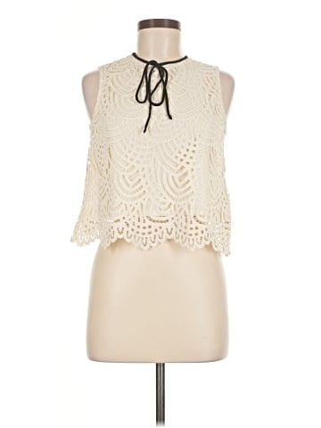 Zara W&B Collection Sleeveless Blouse (view 1)