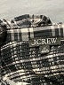 J.Crew Plaid Black Long Sleeve Blouse Size XS - photo 7