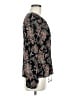 Charlotte Russe Paisley Black Long Sleeve Blouse Size M - photo 4