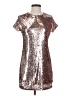 Forever 21 100% Polyester Metallic Silver Cocktail Dress Size S - photo 1