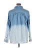 Torrid Color Block Blue Long Sleeve Button-Down Shirt Size 2X Plus (2) - photo 2