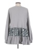Easel Gray Long Sleeve Blouse Size S - photo 2