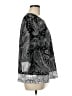 D&Co. Paisley Black Silver 3/4 Sleeve Blouse Size M - photo 4