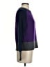 Boden 100% Wool Color Block Purple Wool Pullover Sweater Size S - photo 4