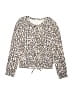 Splendid Animal Print Tan Pullover Sweater Size 12 - photo 1