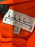Nicole Miller 100% Polyester Orange Cocktail Dress Size 8 - photo 7
