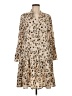 Unbranded 100% Polyester Animal Print Tan Casual Dress Size M - photo 1