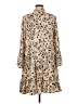 Unbranded 100% Polyester Animal Print Tan Casual Dress Size M - photo 2