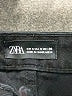 Zara Solid Black Denim Skirt Size S - photo 3