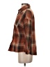 BELLA ELLA Plaid Brown 3/4 Sleeve Button-Down Shirt Size S - photo 5