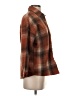 BELLA ELLA Plaid Brown 3/4 Sleeve Button-Down Shirt Size S - photo 4