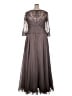 Assorted Brands 100% Polyester Gray Cocktail Dress Size 3X - photo 2