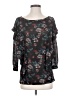 Free People Black 3/4 Sleeve Blouse Size 0 - photo 1