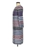 DM Collection Print Blue Casual Dress Size 8 - photo 5
