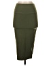 Bebe Solid Green Casual Skirt Size XXS - photo 1
