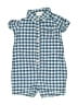 Calvin Klein Checkered-gingham Blue Short Sleeve Onesie 12-18 MO / 18 MO - photo 1